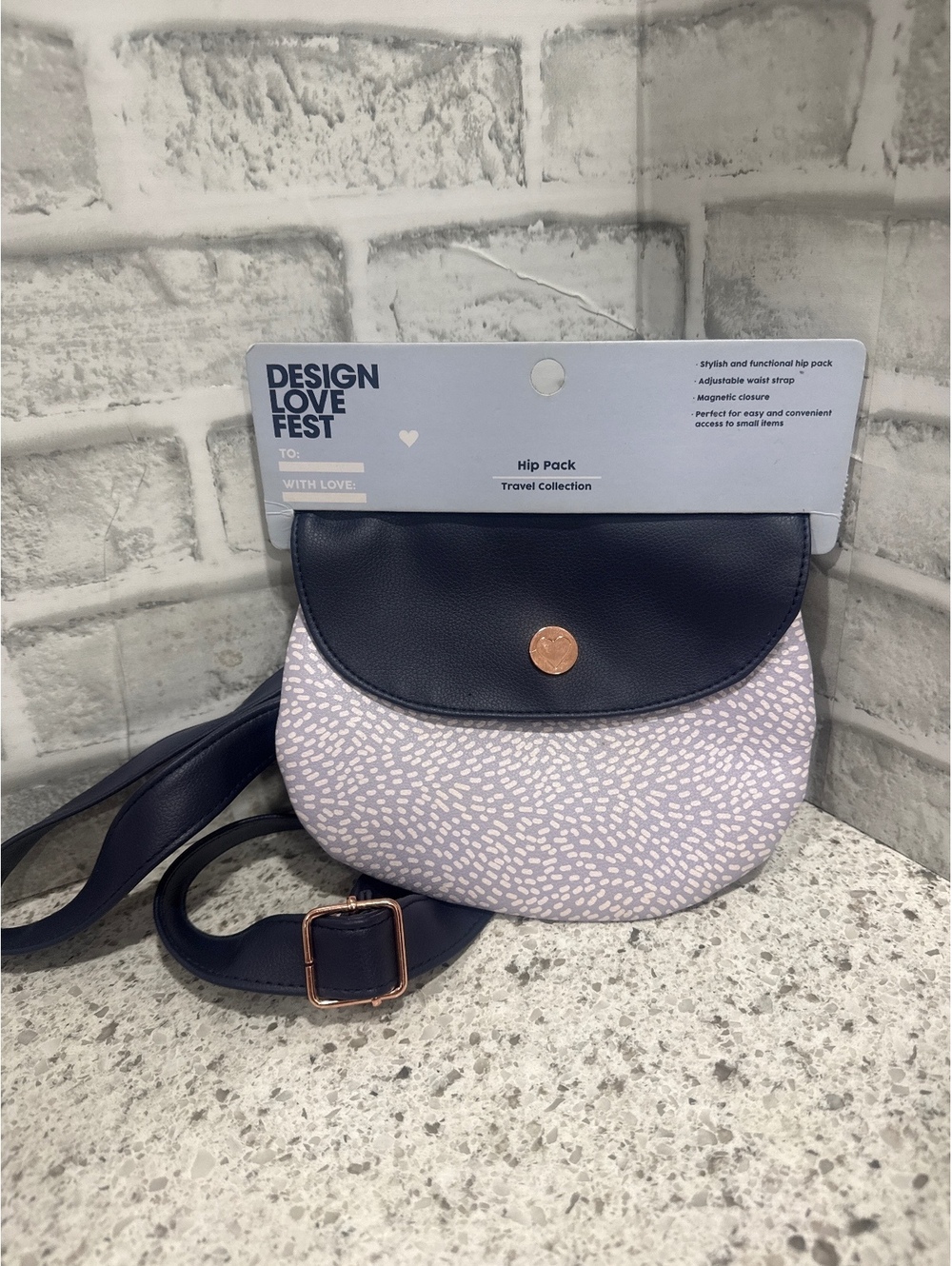 Design Love Fest Stylish Retro Travel Collection Hip Pack